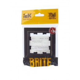 Рамка 1-м BRITE РУ-1-БрТБ бронза IEK BR-M12-K45