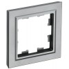 Рамка 1-м BRITE РУ-1-БрС сталь IEK BR-M12-K46