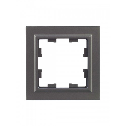 Рамка 1-м BRITE РУ-1-БрС сталь IEK BR-M12-K46