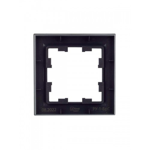 Рамка 1-м BRITE РУ-1-БрС сталь IEK BR-M12-K46