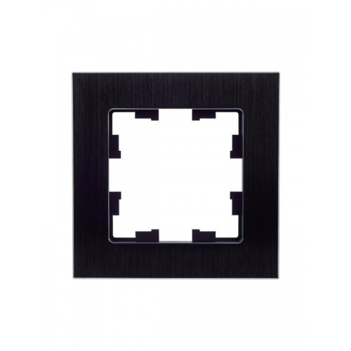 Рамка 1-м BRITE РУ-1-1-БрЧ металл черн. IEK BR-M12-M-K02