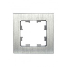 Рамка 1-м BRITE РУ-1-1-БрА металл алюм. IEK BR-M12-M-K47