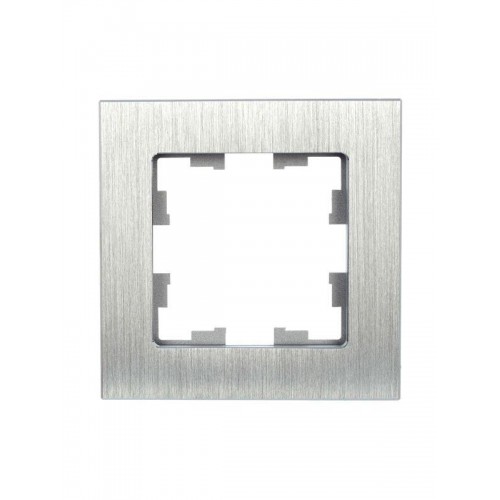 Рамка 1-м BRITE РУ-1-1-БрА металл алюм. IEK BR-M12-M-K47
