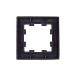 Рамка 1-м BRITE РУ-1-1-БрА металл алюм. IEK BR-M12-M-K47