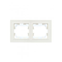 Рамка 2-м IP44 BRITE РУ-2-БрБ-44 бел. IEK BR-M22-44-K01