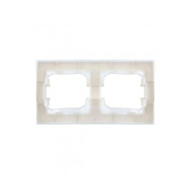 Рамка 2-м IP44 BRITE РУ-2-БрБ-44 бел. IEK BR-M22-44-K01