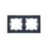 Рамка 2-м IP44 BRITE РУ-2-БрЧ-44 черн. IEK BR-M22-44-K02