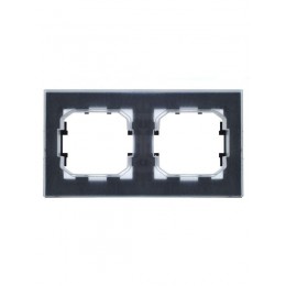 Рамка 2-м IP44 BRITE РУ-2-БрЧ-44 черн. IEK BR-M22-44-K02