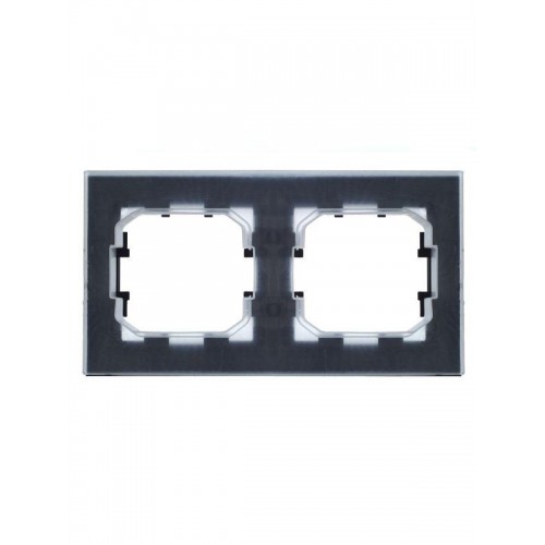 Рамка 2-м IP44 BRITE РУ-2-БрЧ-44 черн. IEK BR-M22-44-K02