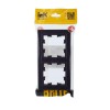 Рамка 2-м IP44 BRITE РУ-2-БрЧ-44 черн. IEK BR-M22-44-K02
