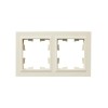 Рамка 2-м IP44 BRITE РУ-2-БрКр-44 беж. IEK BR-M22-44-K10