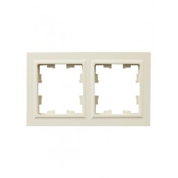 Рамка 2-м IP44 BRITE РУ-2-БрКр-44 беж. IEK BR-M22-44-K10