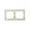 Рамка 2-м IP44 BRITE РУ-2-БрКр-44 беж. IEK BR-M22-44-K10