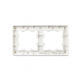 Рамка 2-м BRITE РУ-2-Бр бел. рифленый IEK BR-M22-51-K01