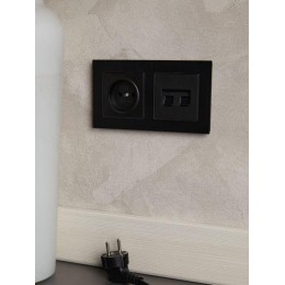 Рамка 2-м BRITE РУ-2-2-Бр стекло черн. матов. IEK BR-M22-G-31-K02