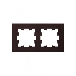 Рамка 2-м BRITE РУ-2-2-БрТБ стекло темн. бронза IEK BR-M22-G-K45