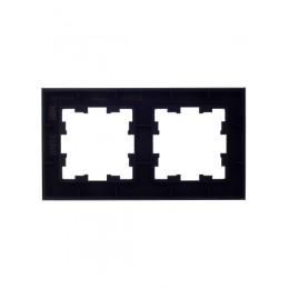 Рамка 2-м BRITE РУ-2-2-БрТБ стекло темн. бронза IEK BR-M22-G-K45