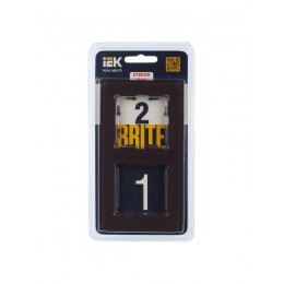 Рамка 2-м BRITE РУ-2-2-БрТБ стекло темн. бронза IEK BR-M22-G-K45