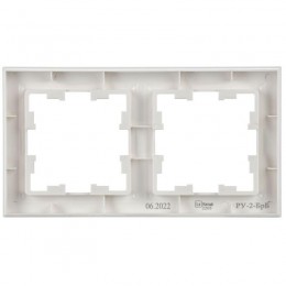 Рамка 2-м BRITE РУ-2-БрБ бел. IEK BR-M22-K01
