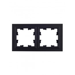 Рамка 2-м BRITE РУ-2-БрЧ черн. IEK BR-M22-K02