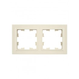 Рамка 2-м BRITE РУ-2-БрКр беж. IEK BR-M22-K10