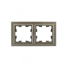 Рамка 2-м BRITE РУ-2-БрШ шампань IEK BR-M22-K37