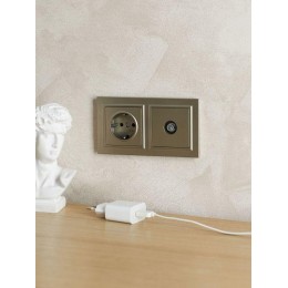 Рамка 2-м BRITE РУ-2-БрШ шампань IEK BR-M22-K37