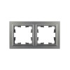 Рамка 2-м BRITE РУ-2-БрС сталь IEK BR-M22-K46