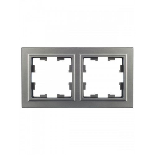 Рамка 2-м BRITE РУ-2-БрС сталь IEK BR-M22-K46
