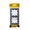 Рамка 2-м BRITE РУ-2-БрС сталь IEK BR-M22-K46