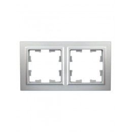 Рамка 2-м BRITE РУ-2-БрА алюм. IEK BR-M22-K47