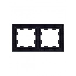 Рамка 2-м BRITE РУ-2-БрГ графит IEK BR-M22-K53