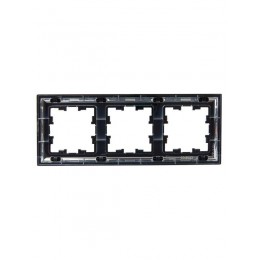 Рамка 3-м BRITE РУ-3-Бр хром/черн. IEK BR-M32-12-2-K23