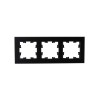 Рамка 3-м BRITE РУ-3-2-Бр стекло черн. матов. IEK BR-M32-G-31-K02