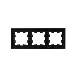 Рамка 3-м BRITE РУ-3-2-Бр стекло черн. матов. IEK BR-M32-G-31-K02