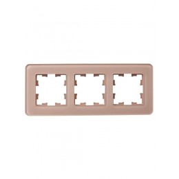 Рамка 3-м BRITE РУ-3-2-Бр стекло дым. RE IEK BR-M32-G-41-K97