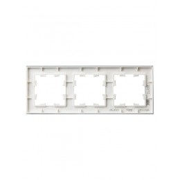 Рамка 3-м BRITE РУ-3-2-БрБ стекло бел. IEK BR-M32-G-K01