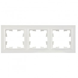 Рамка 3-м BRITE РУ-3-БрБ бел. IEK BR-M32-K01