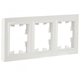 Рамка 3-м BRITE РУ-3-БрБ бел. IEK BR-M32-K01