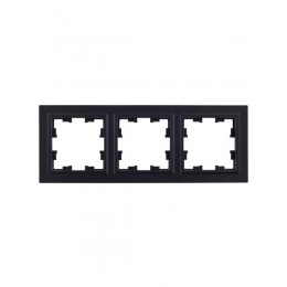Рамка 3-м BRITE РУ-3-БрЧ черн. IEK BR-M32-K02