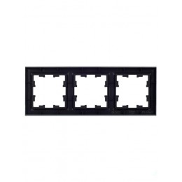 Рамка 3-м BRITE РУ-3-БрЧ черн. IEK BR-M32-K02