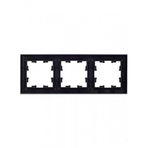 Рамка 3-м BRITE РУ-3-БрЧ черн. IEK BR-M32-K02
