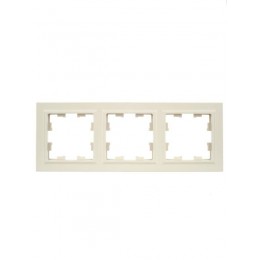 Рамка 3-м BRITE РУ-3-БрКр беж. IEK BR-M32-K10