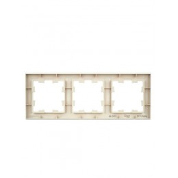 Рамка 3-м BRITE РУ-3-БрКр беж. IEK BR-M32-K10