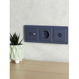 Рамка 3-м BRITE РУ-3-БрМ маренго IEK BR-M32-K35