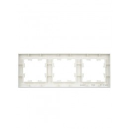 Рамка 3-м BRITE РУ-3-БрЖ жемчуж. IEK BR-M32-K36