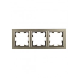 Рамка 3-м BRITE РУ-3-БрШ шампань IEK BR-M32-K37
