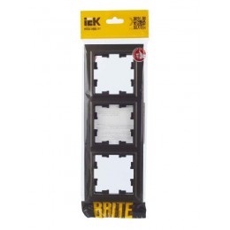 Рамка 3-м BRITE РУ-3-БрТБ бронза IEK BR-M32-K45