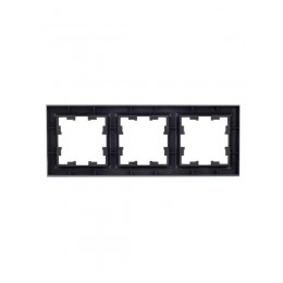 Рамка 3-м BRITE РУ-3-БрС сталь IEK BR-M32-K46