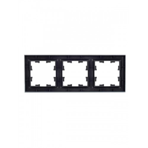 Рамка 3-м BRITE РУ-3-БрС сталь IEK BR-M32-K46